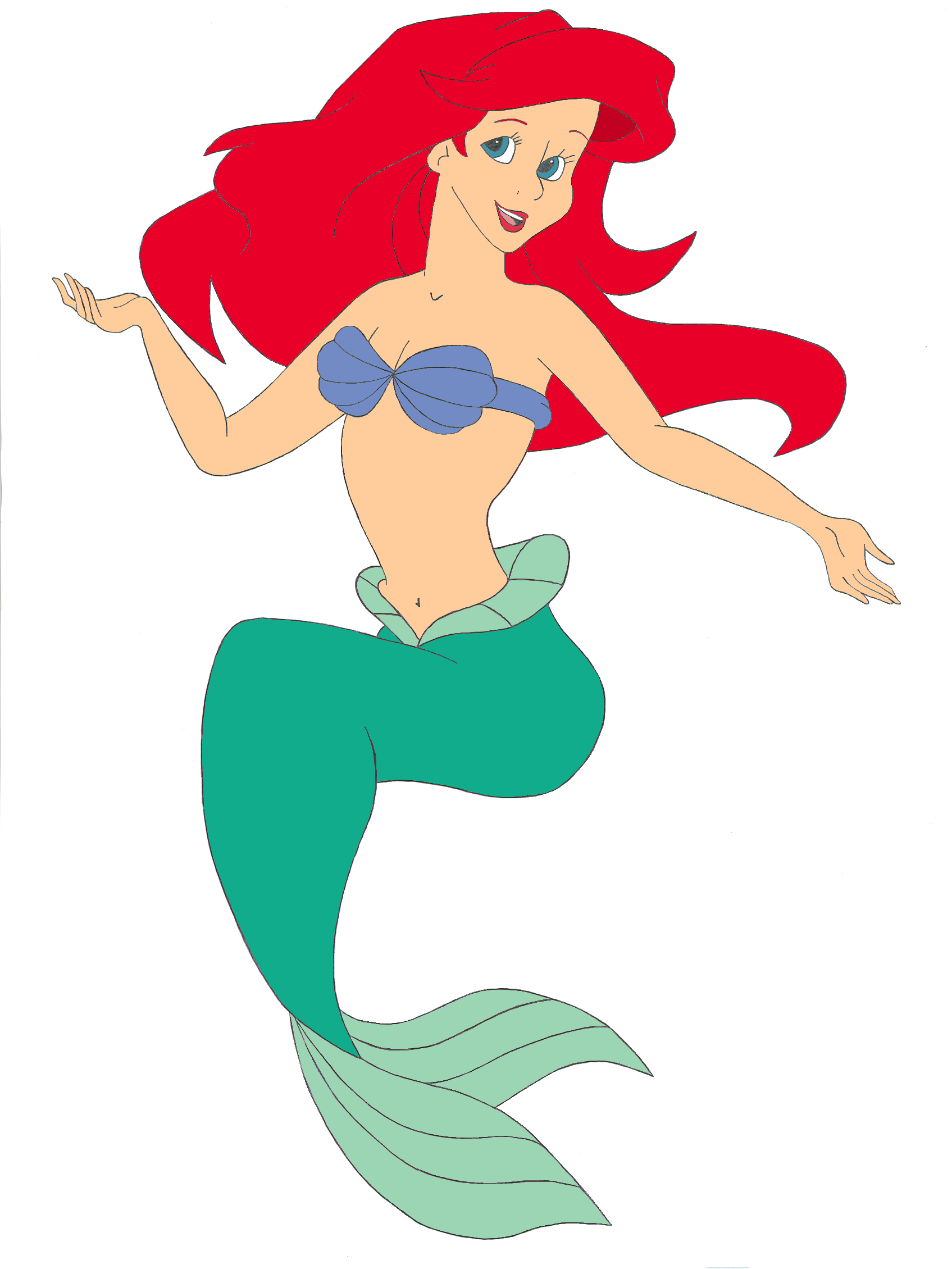 1695x2259 The Little Mermaid Clipart