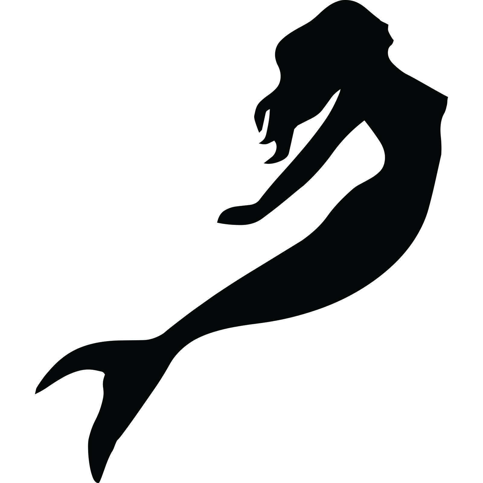 1600x1600 Mermaid Clip Art Black And White Mermaid Silhouette Stock Photos