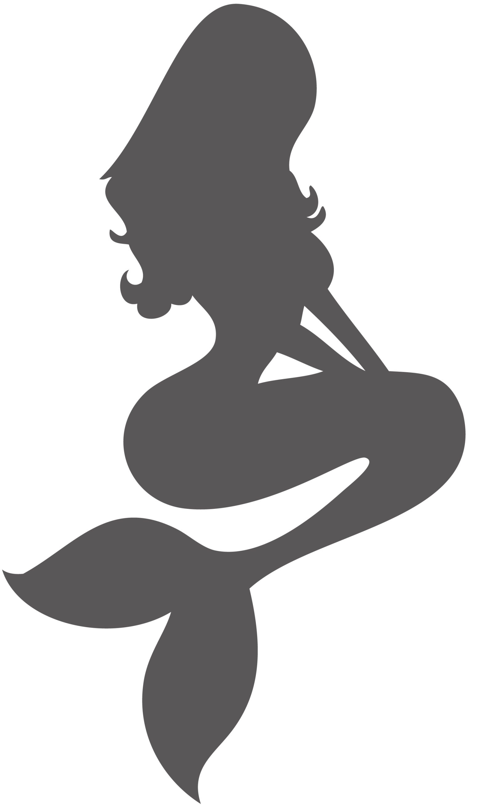 1588x2620 Little Mermaid Silhouette Free Download Clip Art Free Clip