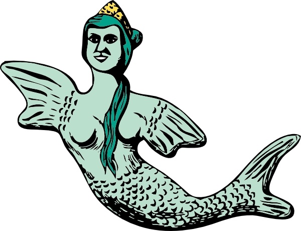 600x460 Mermaid Clip Art Free Vector In Open Office Drawing Svg ( Svg