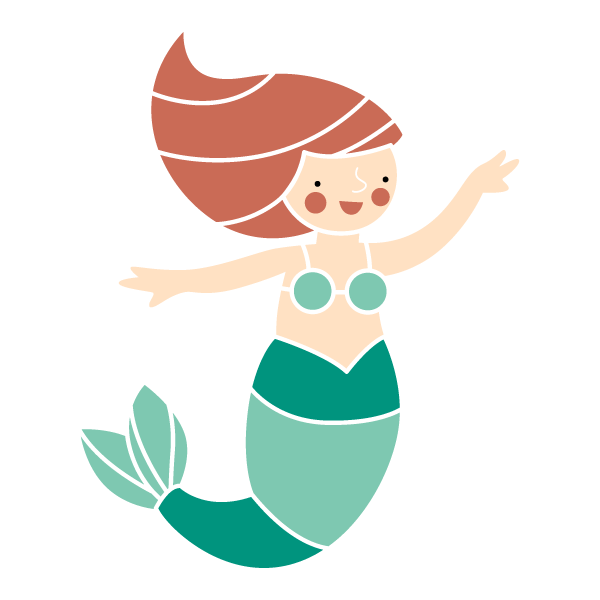 600x600 Mermaid Stencil Wall Stenciling, Mermaid And Underwater