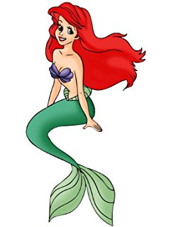 244x320 Sticker Decal The Little Mermaid Flounder Wall Decal Kids