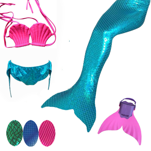 640x640 Ariel The Little Mermaid Tail 3pcs Set Kids Girl Mermaid Tails