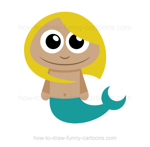 500x488 How To Draw A Mermaid