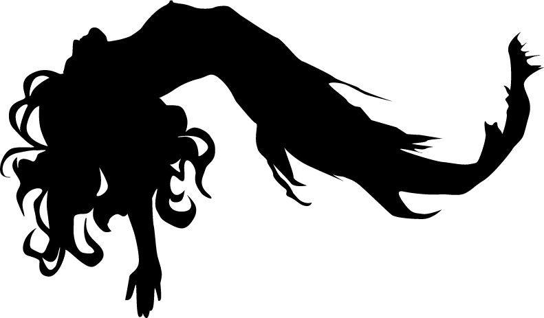 791x463 Mermaid Clipart Stencil