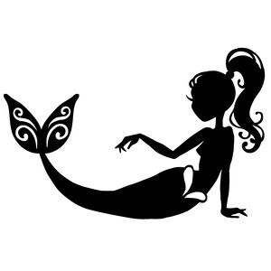 300x300 Best Mermaid Silhouette Ideas Ariel Silhouette