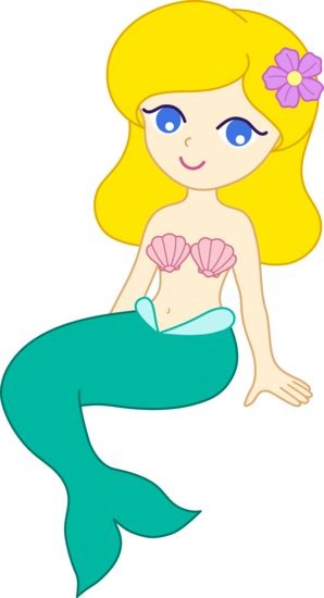 298x550 Blonde Clipart Mermaid