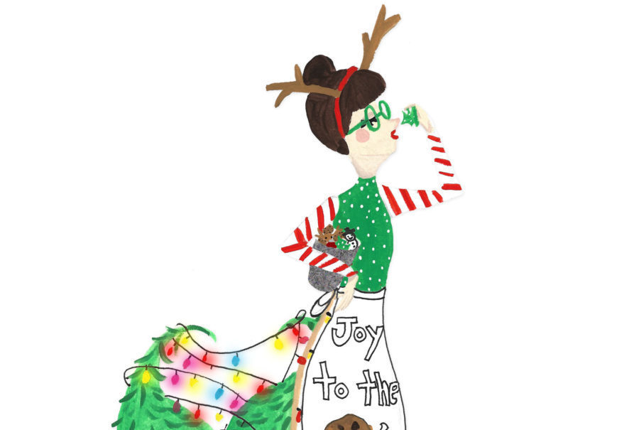 900x605 Christmas Cookie Mermaid Illustration By Ashley Nada