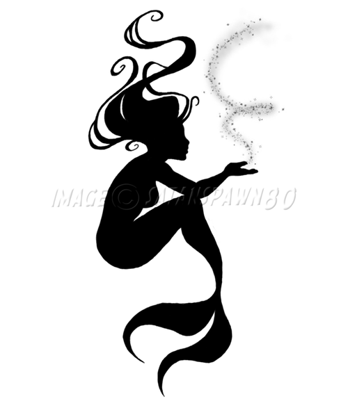 500x577 Small Mermaid Tattoos Collection