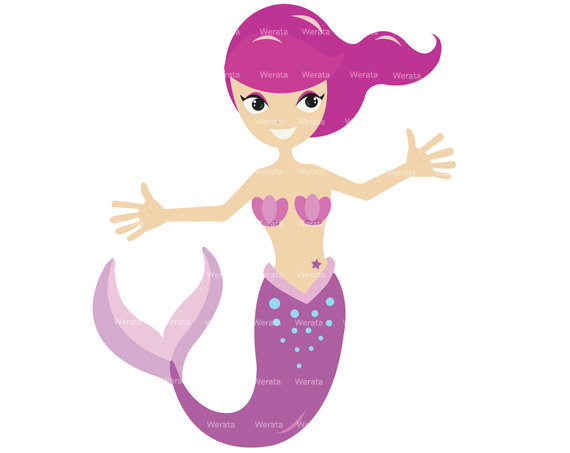 570x453 Mermaid Clipart