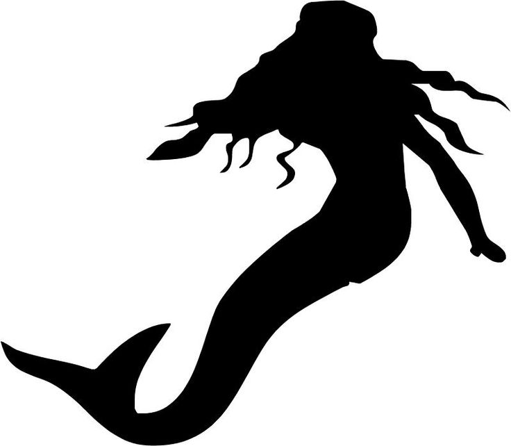 Mermaid Silhouette Clipart