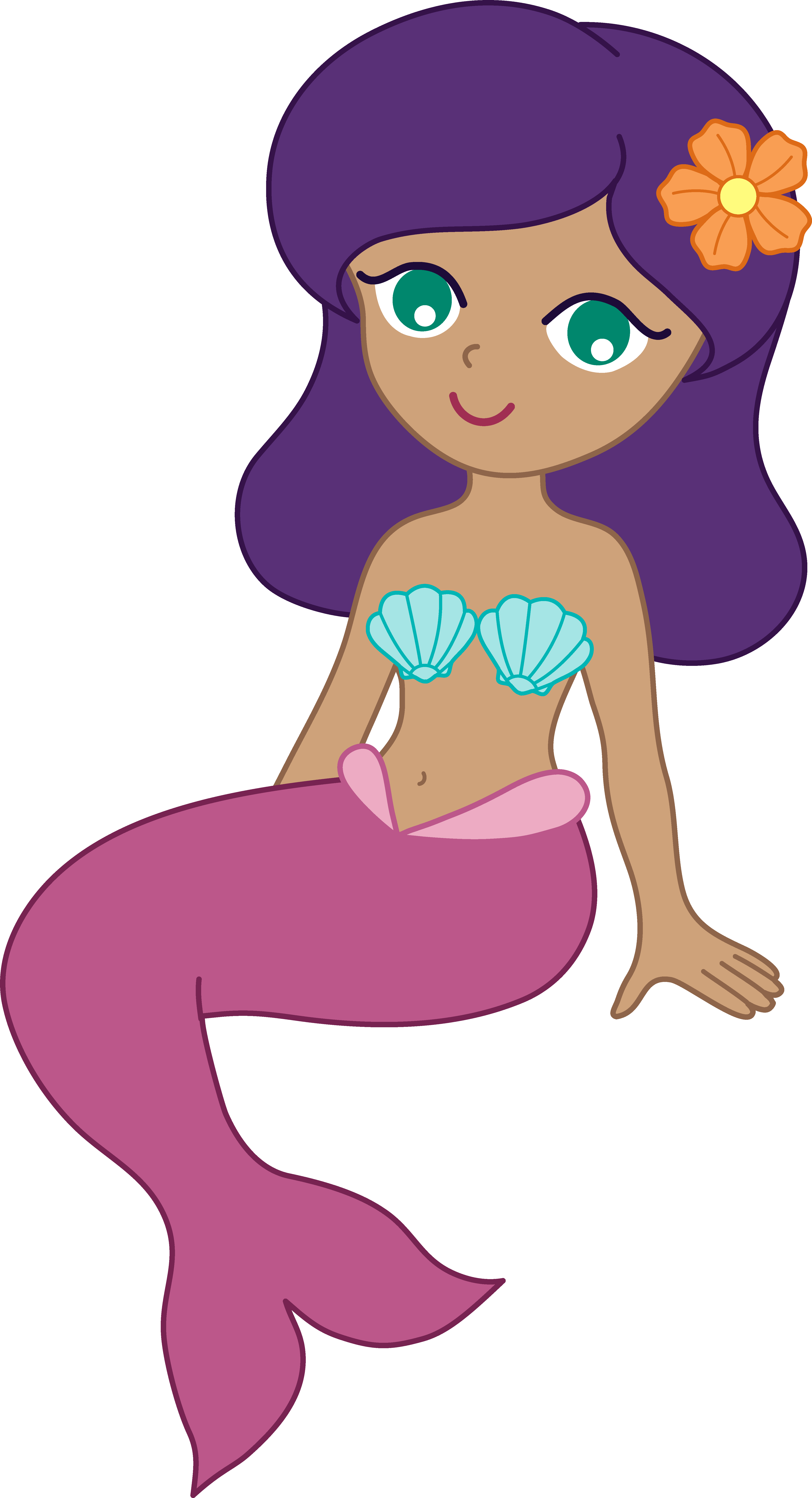 4339x8000 Mermaid For Kids Clipart Panda