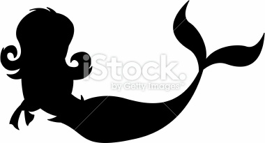 380x205 Mermaid Silhouette Clip Art