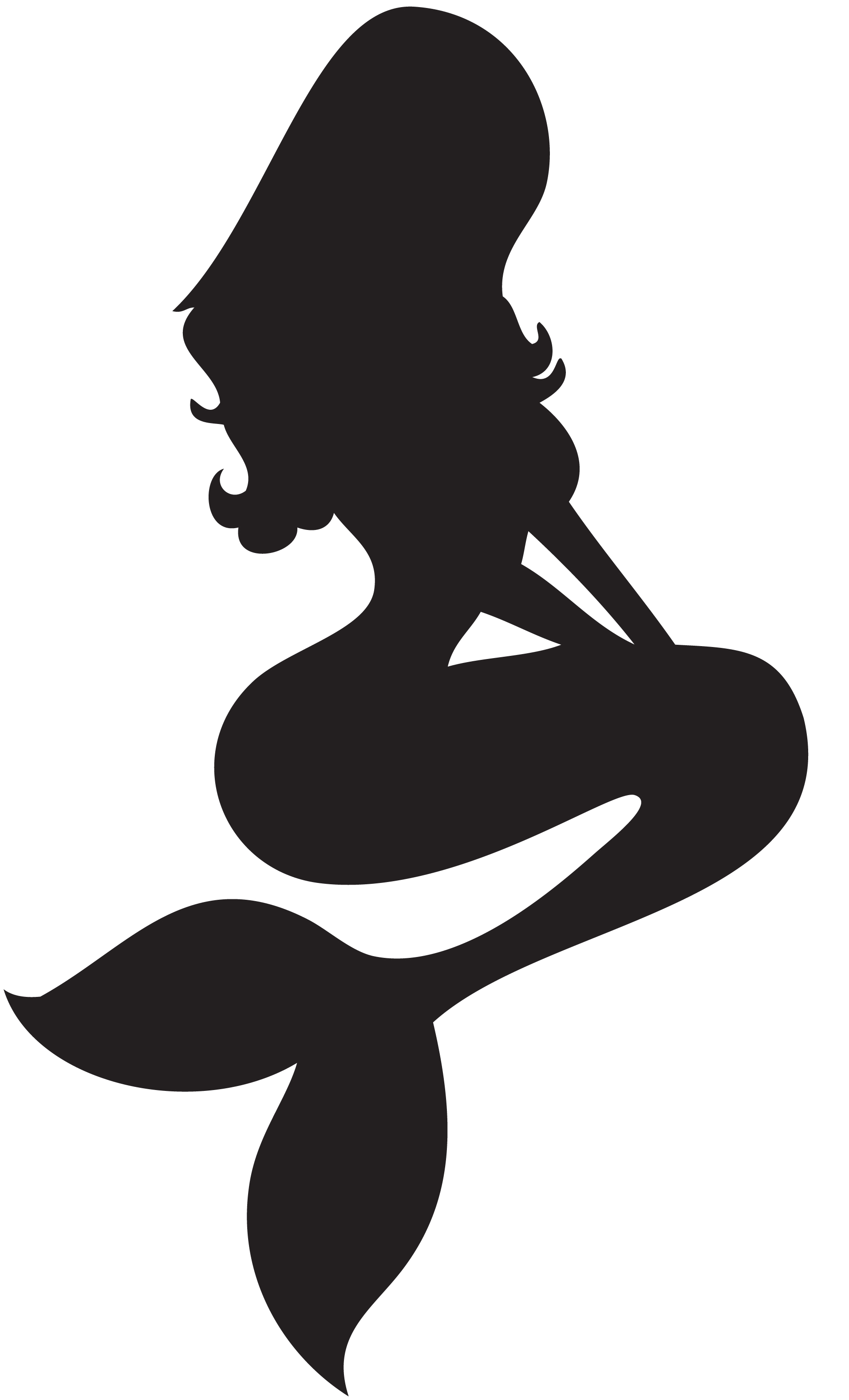 1913x3157 Shadow Clipart Mermaid
