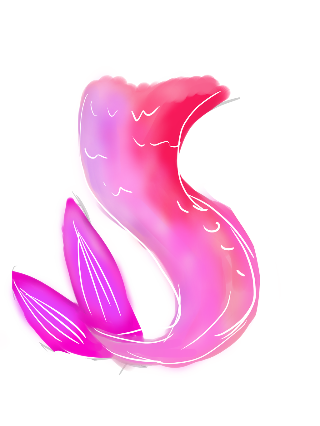 1024x1365 Pink Mermaid Tail By Linlin7805
