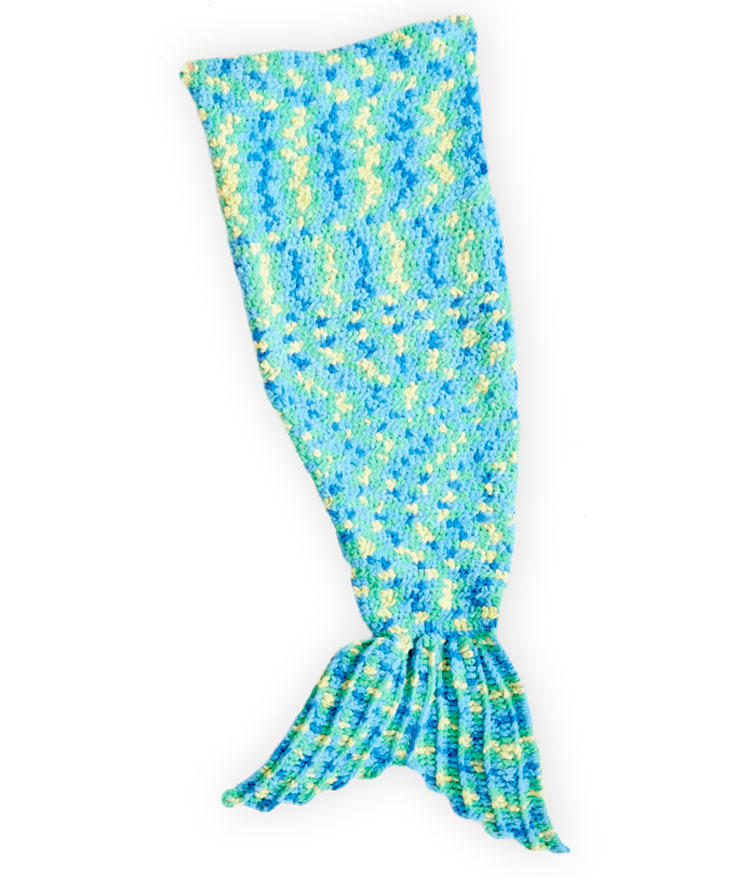 750x880 Crochet Mermaid Tail Snuggle Sack + Tutorial