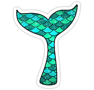 375x360 Glitter Mermaid Tail Stickers By Emmyschildt Redbubble