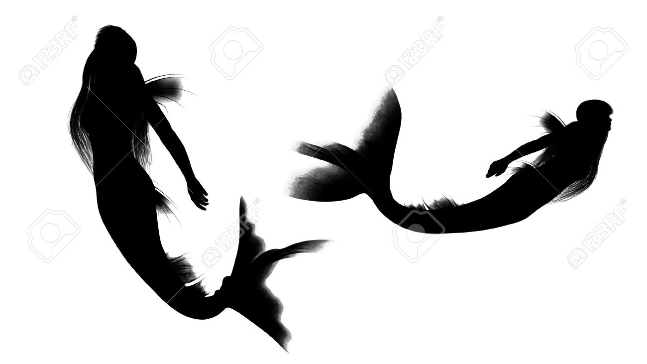 1300x731 Mermaid Silhouette Group