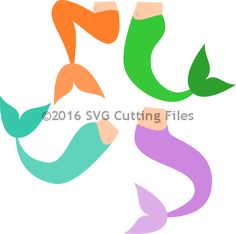 236x234 Mermaid Tail Free Silhouette Studio Cut File