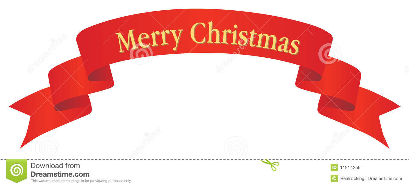 1300x596 Merry Christmas Banner Clipart