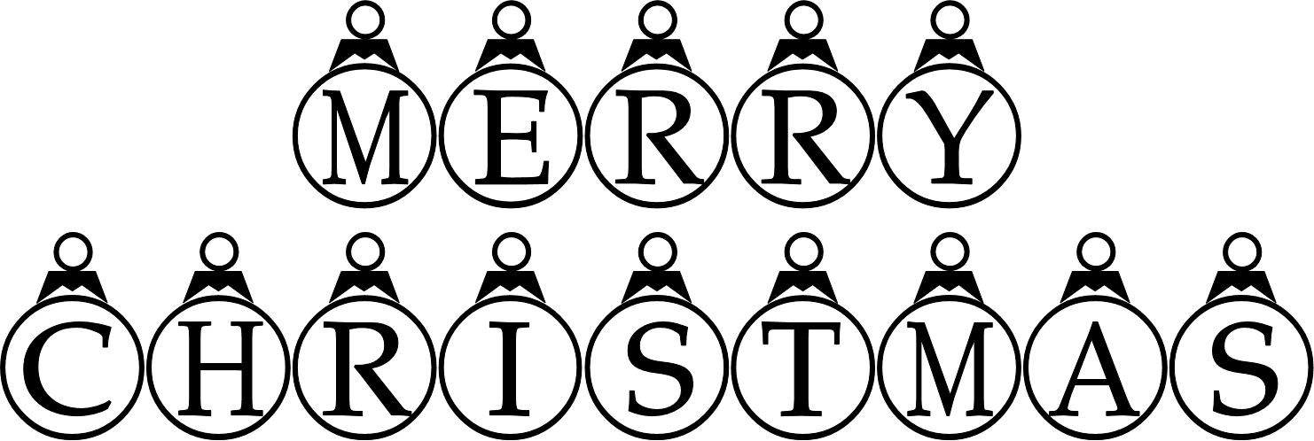 1482x498 Merry Christmas Clipart Black And White Pencil And In Color