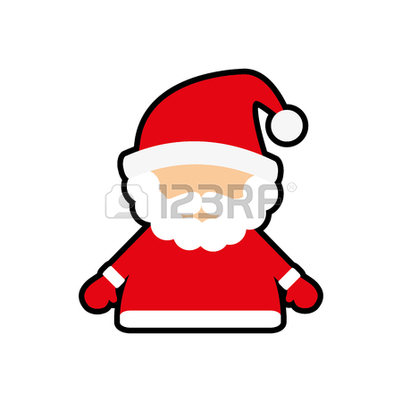 450x450 Santa Cartoon And Credit Card Icon. Merry Christmas Season
