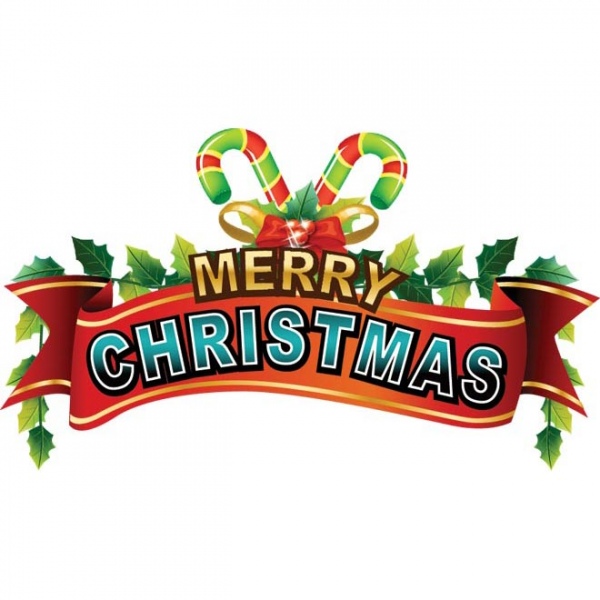 600x600 Merry Christmas Clip Art