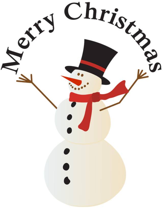 640x823 Merry Christmas Snowman Clipart