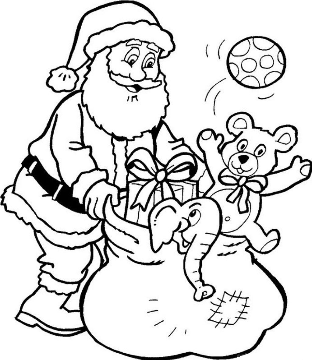 1024x1182 Christmas Santa Coloring Pages