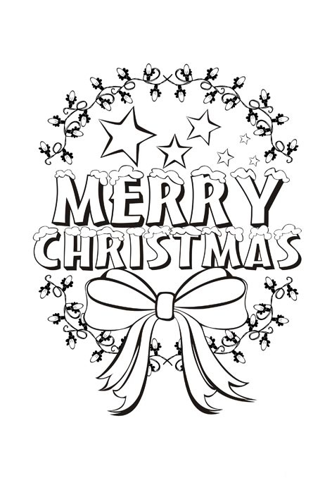 472x678 Beautiful Merry Christmas Coloring Pages For Kids