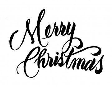 Merry Christmas Images Black And White | Free download on ClipArtMag