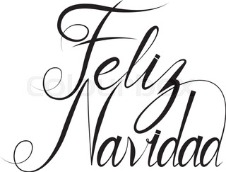 320x243 Vintage Merry Christmas Greeting Card With Hand Drawn Typography