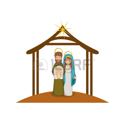 450x450 Holy Family Icon. Nativity Merry Christmas Season And Decoration