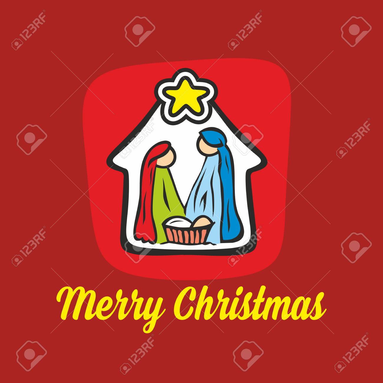 Merry Christmas Nativity | Free download on ClipArtMag