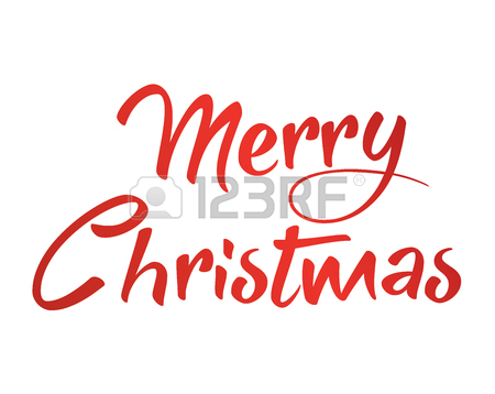 450x358 The Gradient Red Isolated Hand Writing Word Merry Christmas