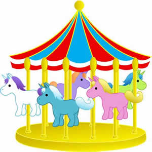 300x300 Clip Art Of A Carousel Ride Clipart Panda