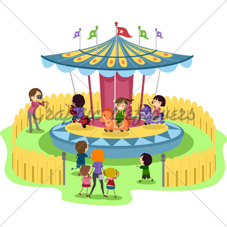 325x325 Kids Carousel Gl Stock Images
