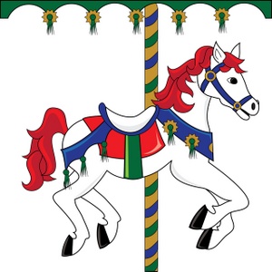 300x300 Carousel Horse Clipart Image