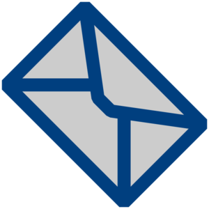 300x300 Dark Blue Message Clip Art