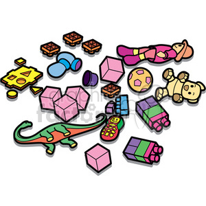 300x300 Royalty Free Messy Room Illustration Graphic 398059 Vector Clip