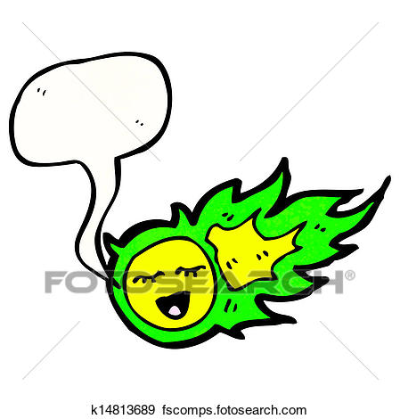 449x470 Clip Art Of Cartoon Meteor K14813689