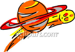 300x208 Planet And Meteor