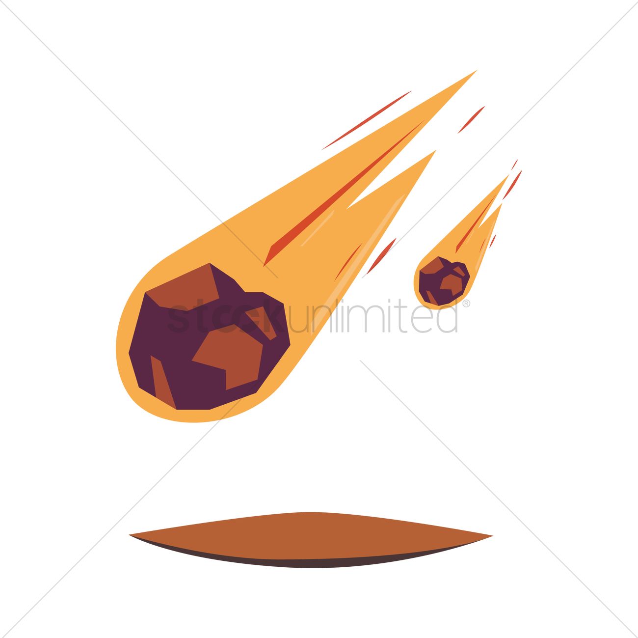 1300x1299 Meteor Vector Image