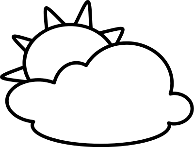 400x305 Partly Cloudy Clip Art