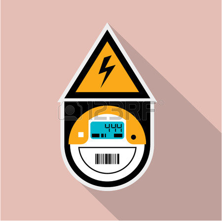 450x449 Electric Meter Unit Vector Illustration Clip Art Royalty Free