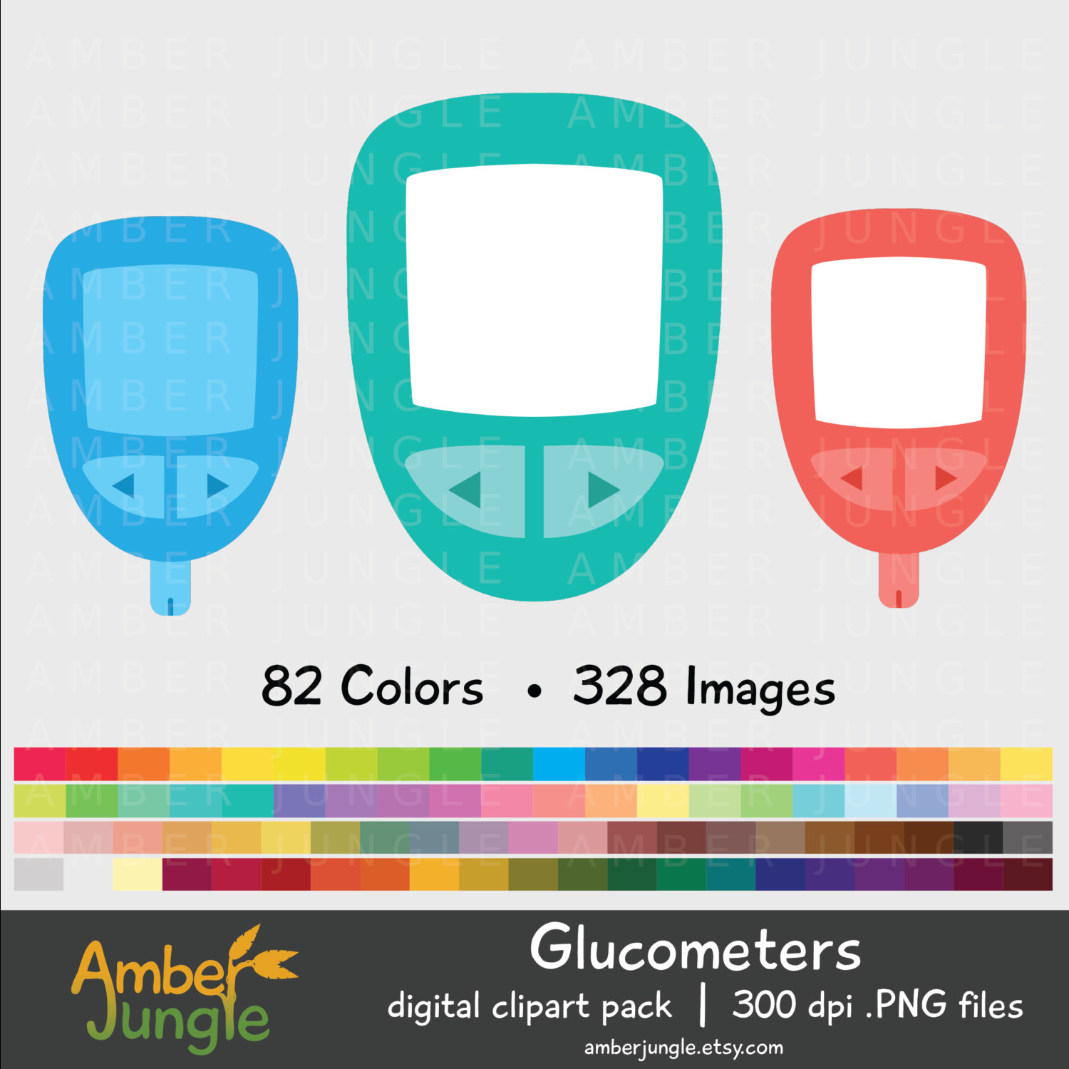 1500x1500 Glucometer Clipart Glucose Meter Clip Art For Planner Sticker