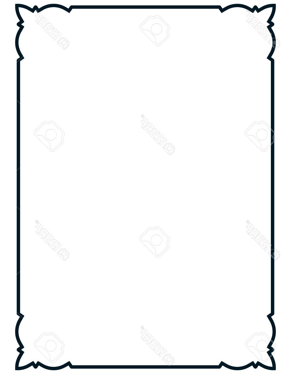 1013x1300 Menu Border Clipart