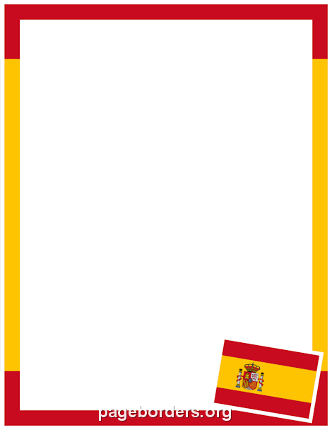 470x608 Spanish Flag Border Clip Art, Page Border, And Vector Graphics