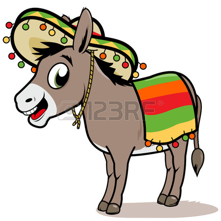 450x450 Cartoon Mexican Donkey Royalty Free Cliparts, Vectors, And Stock