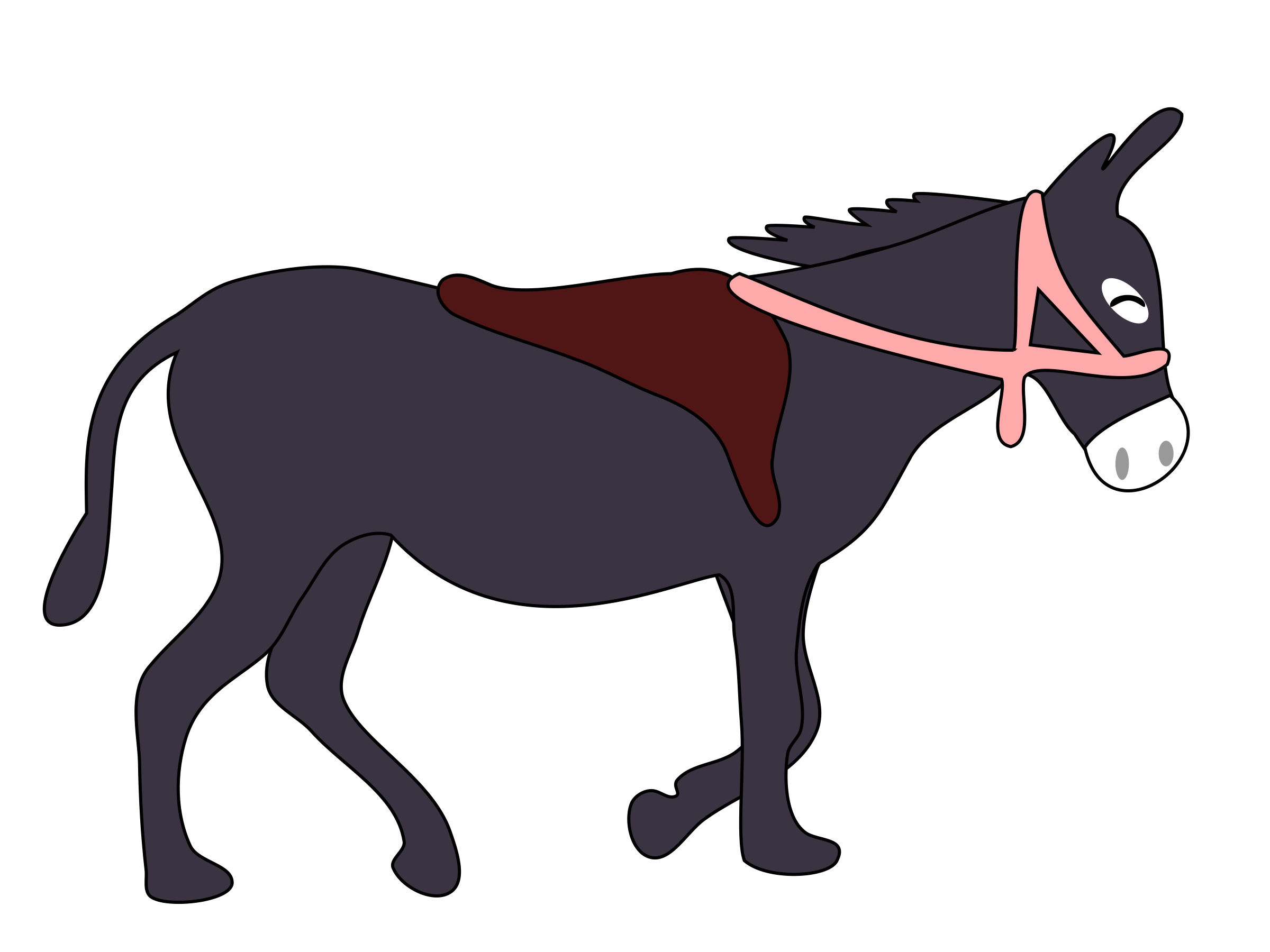 2400x1800 Saddle Donkey Clipart, Explore Pictures